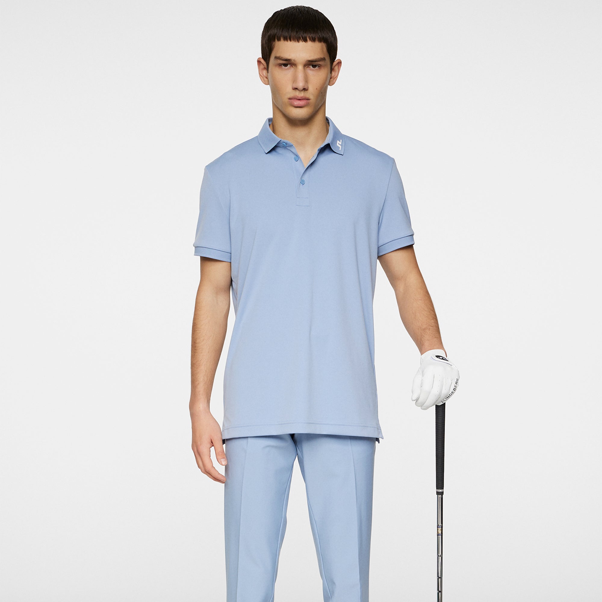 J Lindeberg KV Mens Golf Polo Shirt Rain Washed